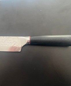 Alternative view of Chef knife professional 8 inch G10 Handle japanese damascus knife
