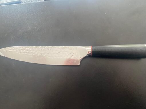 Alternative view of Chef knife professional 8 inch G10 Handle japanese damascus knife