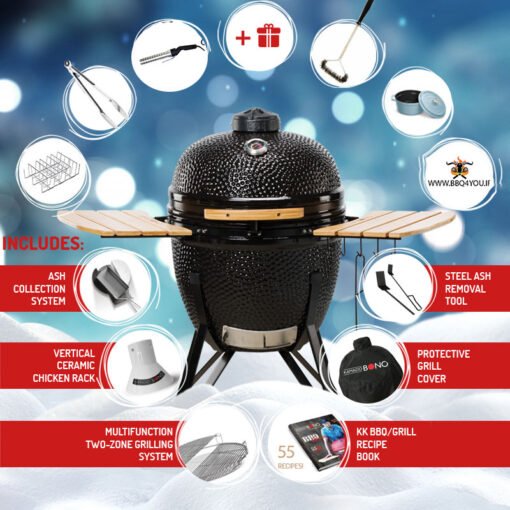 Kamado Bono Grande Black – 23″