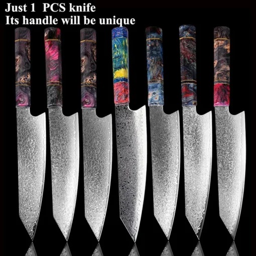 Damascus Steel knife 8 Inch Chef Kitchen cleaver knife kiritsuke knife 1pcs