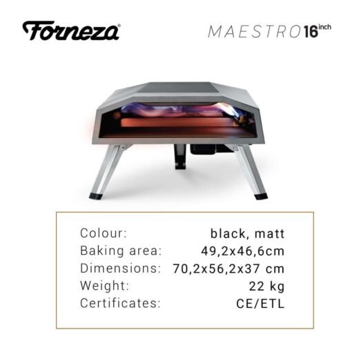 Alternative view of Forneza 16 Inch Gas Pizza Oven With Accessories Bundle