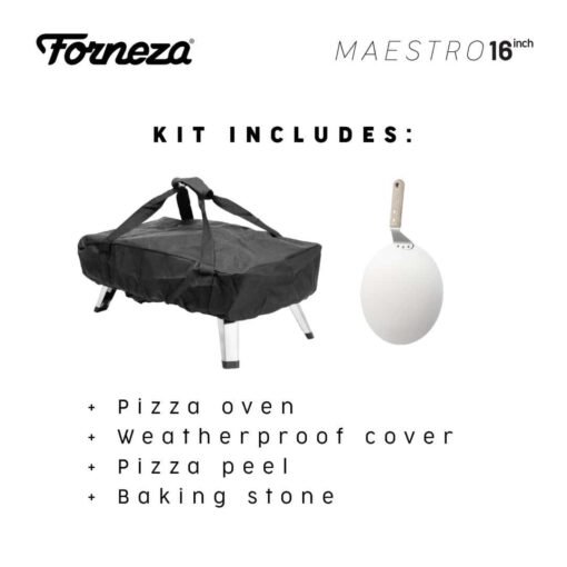 Alternative view of Forneza 12 Inch Gas Pizza Oven With Accessories Bundle