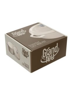 Alternative view of Grandfeu Enamelled Cast Iron Pot in White, 3.5l. With Lid
