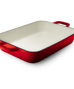 Grand Feu Cast Iron Roaster 33cm Red