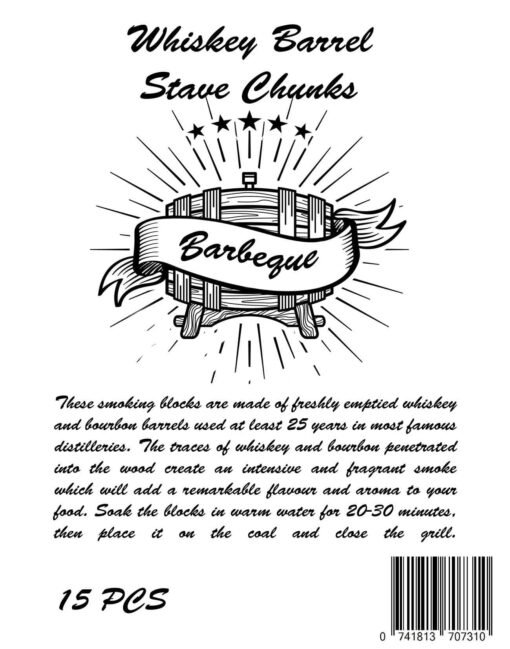 Whiskey barrel chunks