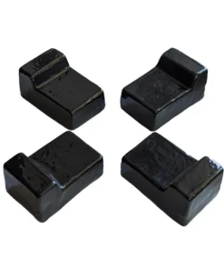 Set Of Ceramic Feets/Legs For Barbecue, 4 Pcs (Black)