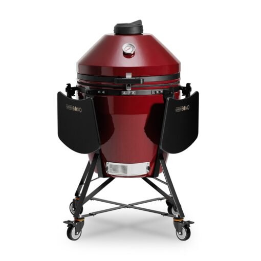 Alternative view of Kamado Bono EVO Grande Royal Red 25″ Ceramic Grill