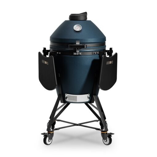 Alternative view of Kamado Bono EVO Media Navy Blue Matte 22″ Ceramic Grill